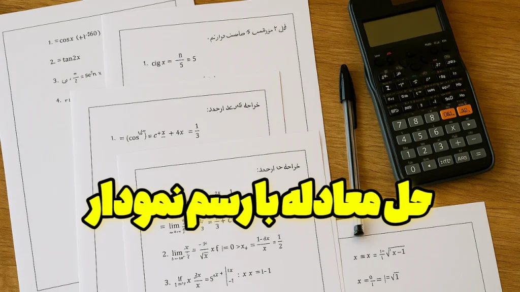 حل معادله با رسم نمودار