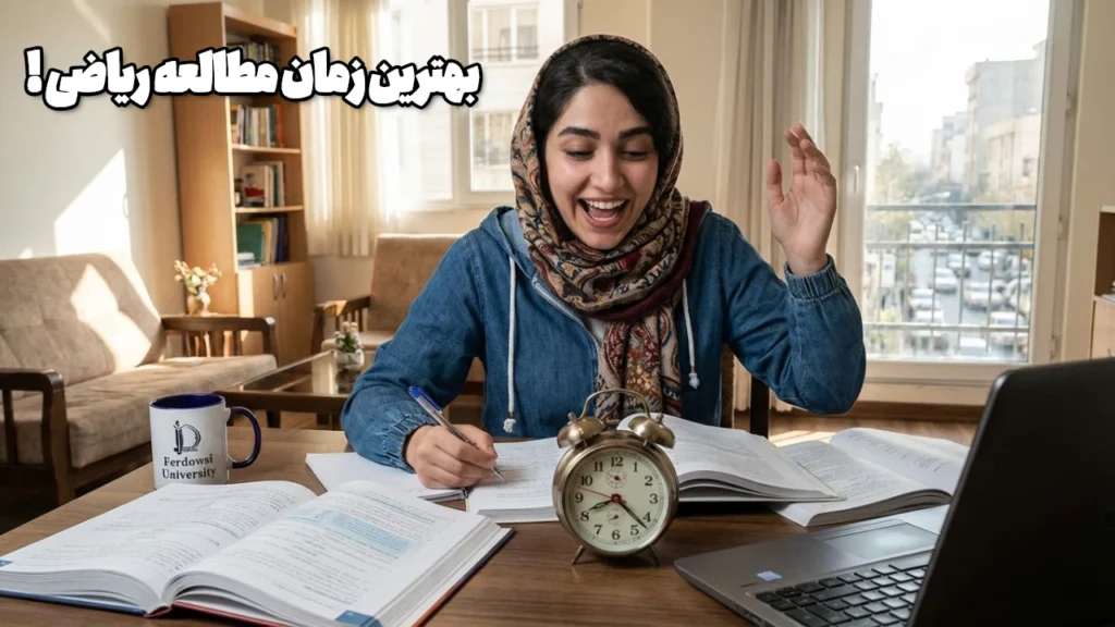 بهترین زمان مطالعه ریاضی