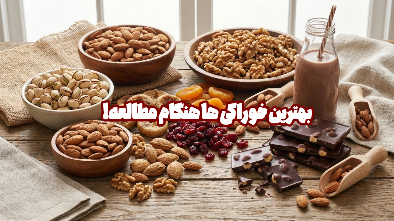 خوراکی‌های سریع و مفید هنگام مطالعه