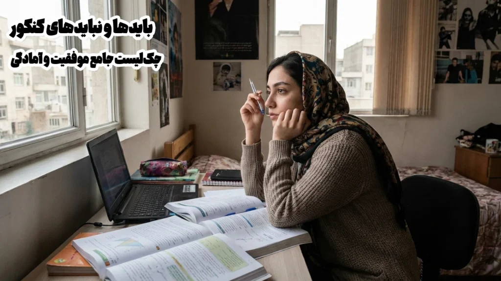 بایدها و نبایدهای کنکور: چکلیست جامع موفقیت و آمادگی 3 موفقیت در کنکور، نتیجه اجرای مدام است