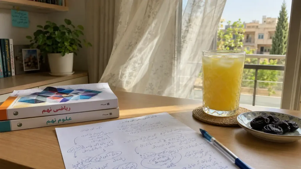 آمادگی برای ریاضی نهم از تابستان