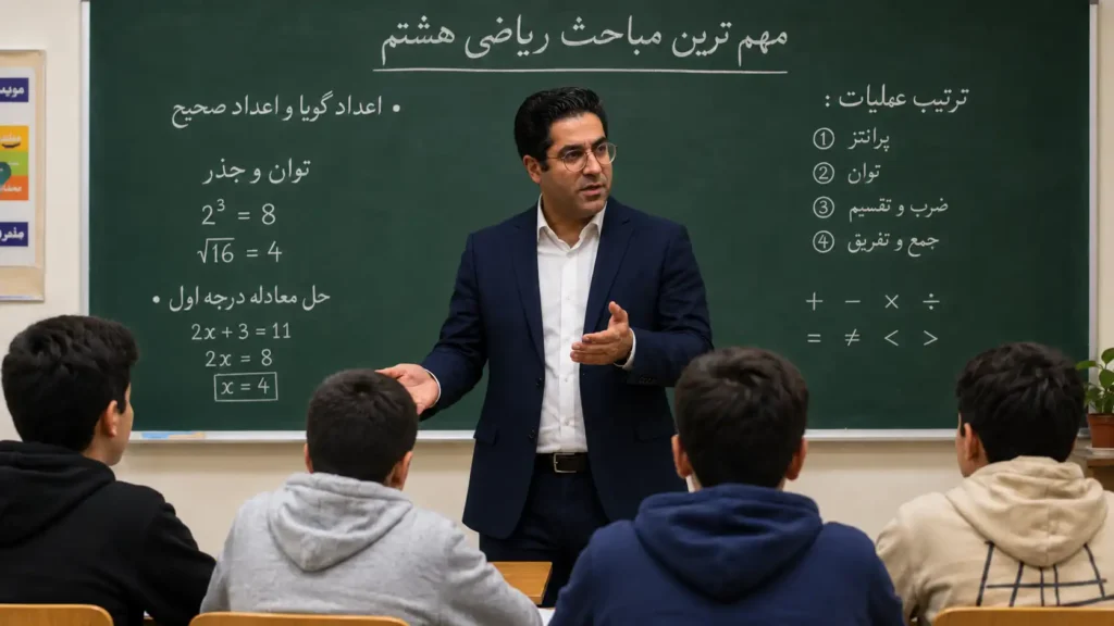 چرا ریاضی هشتم سخت تر از هفتم است؟ 1 چرا ریاضی هشتم سخت تر از هفتم است؟
