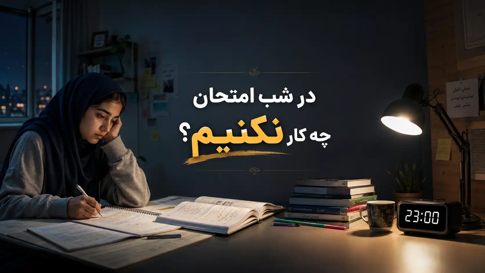 اشتباهات شب امتحان | 10 کاری که دانش آموزان نباید انجام دهند
