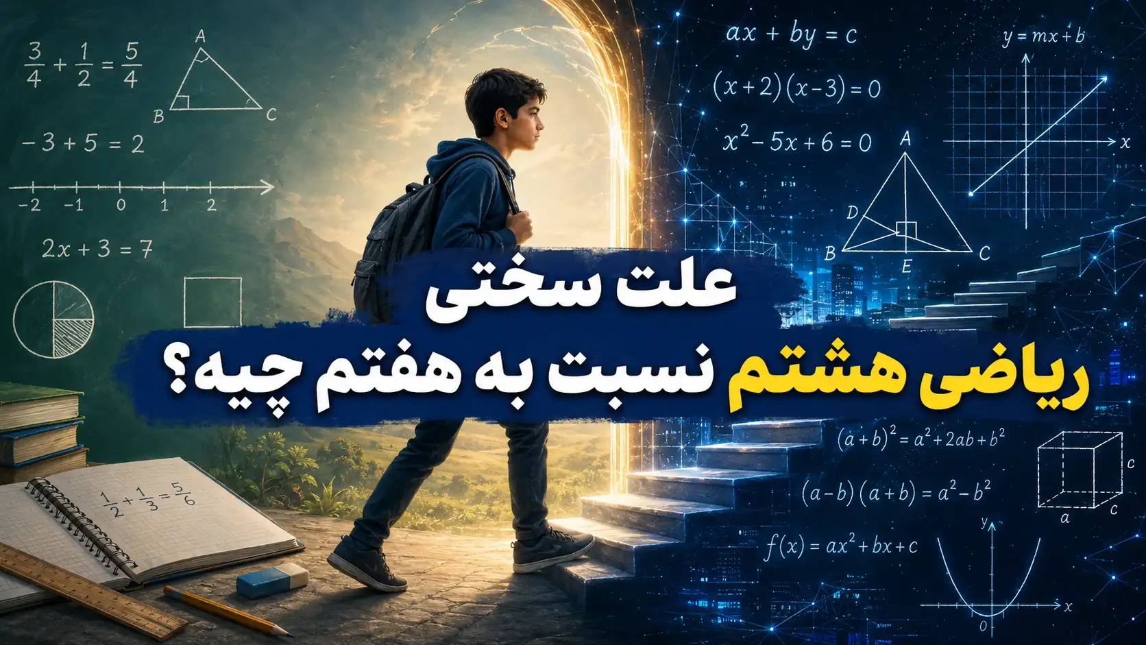 چرا ریاضی هشتم سخت ‌تر از هفتم است؟