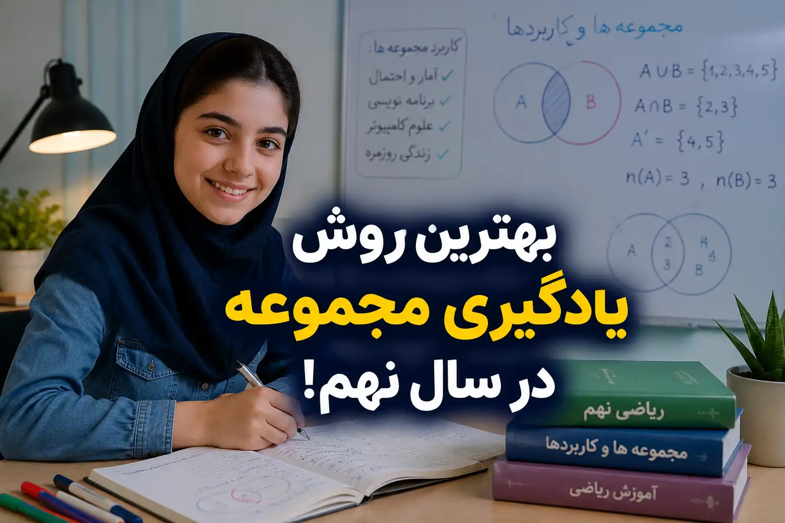 چطور فصل مجموعه ها را بخوانیم؟ برنامه 5 جلسه ای برای نهم