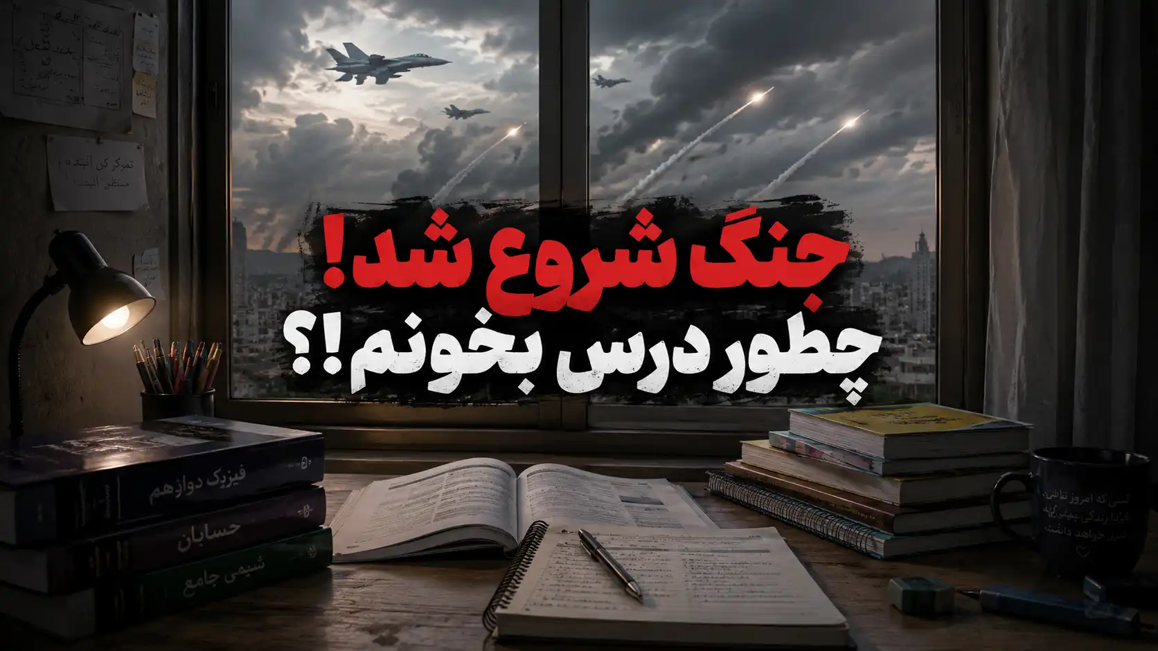 چگونه در زمان جنگ درس بخوانیم؟ راهنمای دانش آموزان در ایام امتحانات