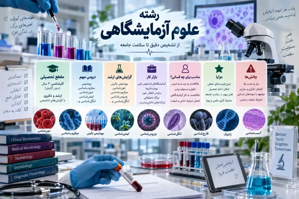 آشنایی با رشته علوم آزمایشگاهی: قبولی و بازار کار 4 آشنایی با رشته علوم آزمایشگاهی