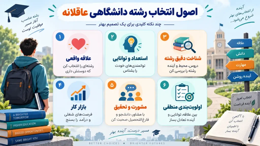 انتخاب رشته کنکور بر اساس علاقه و استعداد 5 انتخاب رشته عاقلانه