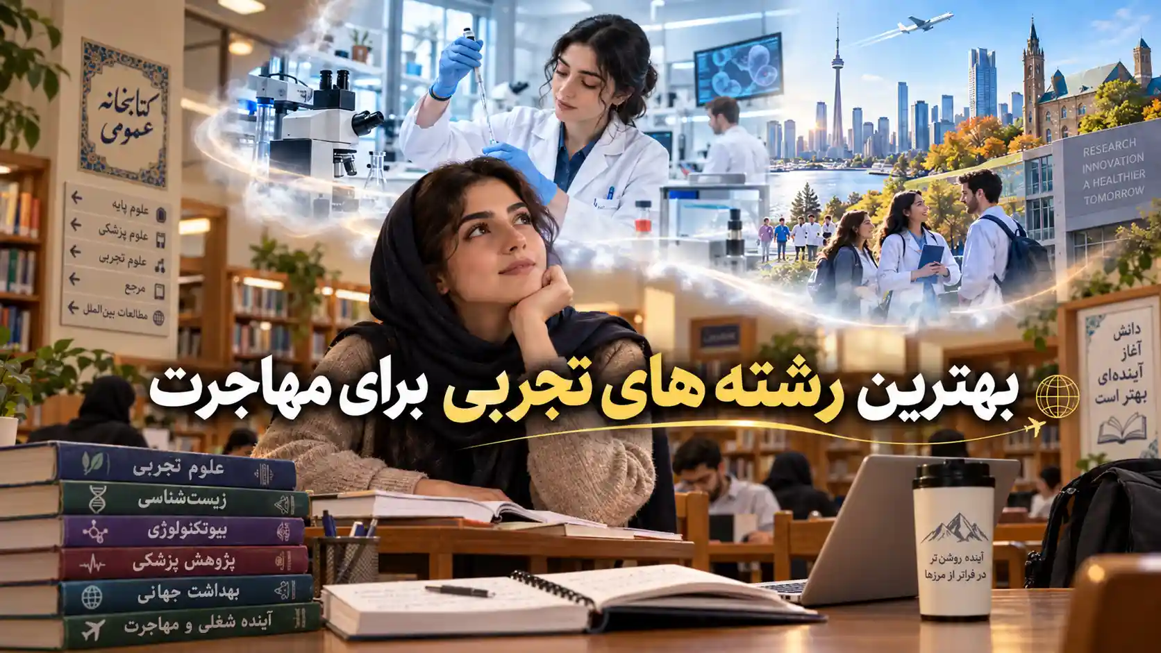 بهترین رشته‌های تجربی برای مهاجرت، راهنمای انتخاب رشته