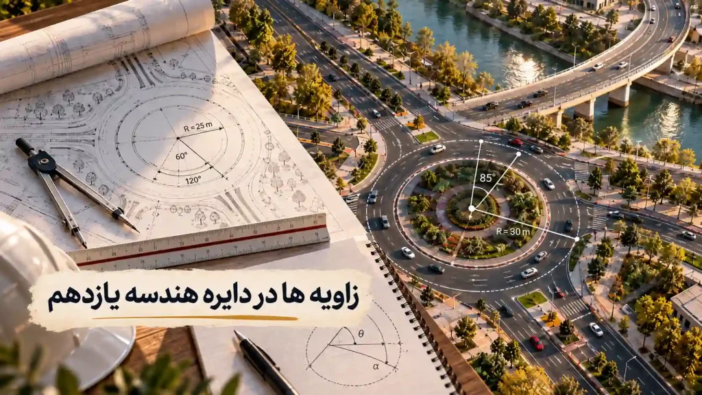 آموزش زاویه ها در دایره هندسه یازدهم 