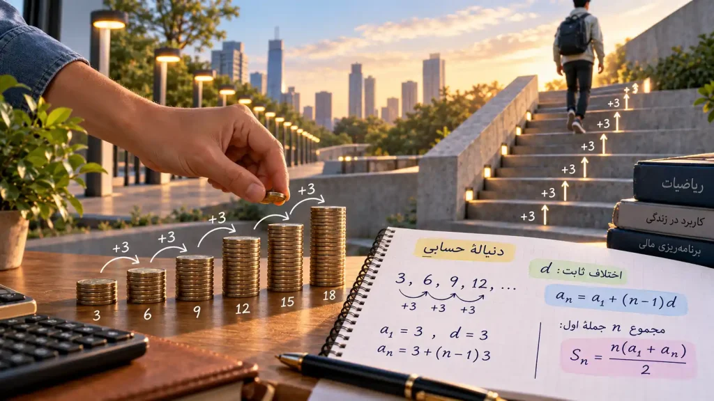 مجموع جملات دنباله حسابی