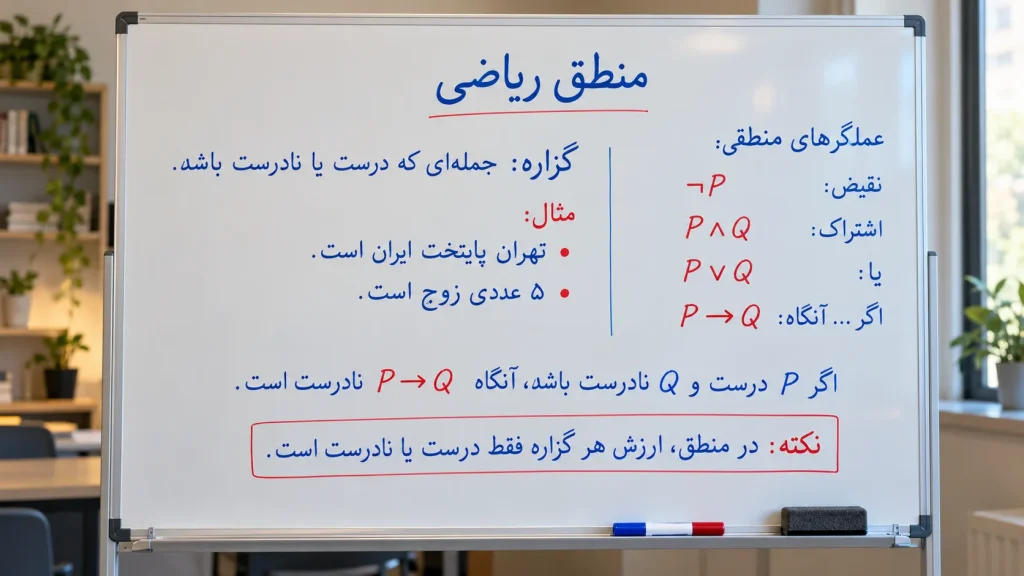 نکات منطق ریاضی آمارو احتمال یازدهم